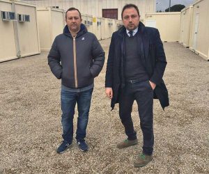 Viterbo - Santori e Grancini al campo alla ex Fiera