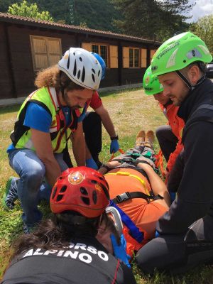 I medici del Soccorso Alpino a confronto a Vicovaro