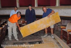 Viterbo - I lavori all'Unione durante l'amministrazione Marini