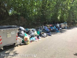 Viterbo - Discarica a cielo aperto all'inizio di strada Palomba