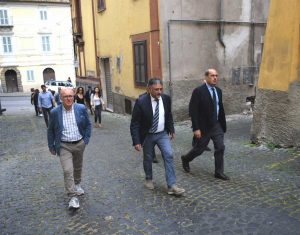 Nicola Zingaretti in visita a Ronciglione