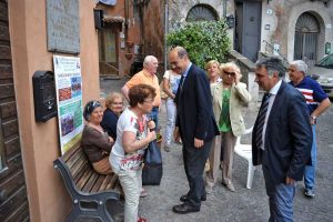Nicola Zingaretti in visita a Ronciglione