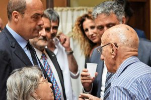 Nicola Zingaretti in visita a Ronciglione