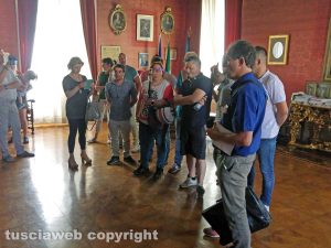 Viterbo - Comune - L'incontro di Michelini con i tifosi gialloblù