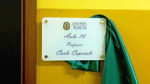 Unitus - Deb - Intitolata un'aula al professor Caporale