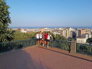 La compagine del Cus Viterbo a Catania