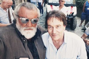 Bagnoregio - Diego Abatantuono e il sindaco Francesco Bigiotti