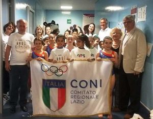 I ragazzi dell'Asd Libertas Pilastro in visita a Pediatria 