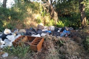 Viterbo - Discarica abusiva lungo strada Riello