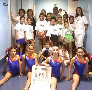 I ragazzi dell'Asd Libertas Pilastro in visita a Pediatria 