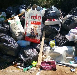 Viterbo - Strada Cassia nord - Discarica a cielo aperto