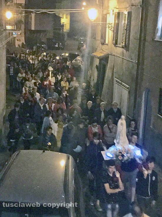 Valentano - Processione di chiusura del mese mariano