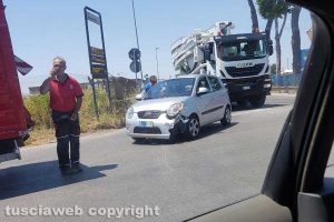 Viterbo - Incidente in strada Poggino