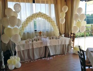 Un allestimento di Jessica Venturini di Vilù Balloon art e party decoration