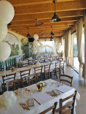 Un allestimento di Jessica Venturini di Vilù Balloon art e party decoration