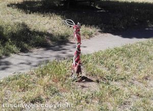 Viterbo - Via C. Cattaneo - "Giardino della solidarietà e del sorriso" nel degrado