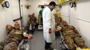 Viterbo - I sottufficiali donano il sangue alla caserma Saloni 