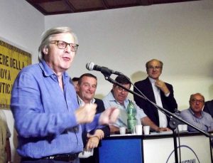 Vittorio Sgarbi a Tarquinia
