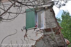 Frontignano di Ussita dopo il terremoto