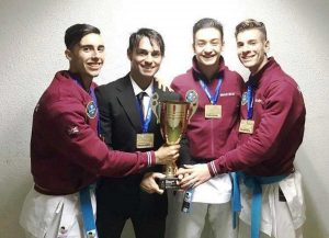 Leonardo Diana, Lele Troiano, Mirko Barreca, Manuel Macale campioni d'Europa