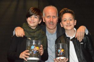 Gaia e Marco con Paolo Moricoli