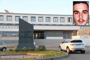 Viterbo - Tribunale - Nel riquadro: Raffaele Laureti