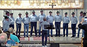 Il coro Ana "Marco Bigi" di Ronciglione, del gruppo alpini di Viterbo