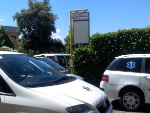 Le fermate dei bus a Belcolle 