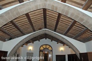Viterbo - Monastero di santa Rosa - Il tetto della sala del 400