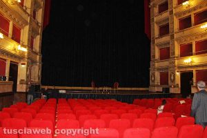 Viterbo - L'interno del teatro dell'Unione