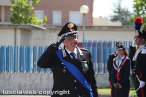 Viterbo - La 203esima festa dell'Arma dei carabinieri - Il comandante provinciale, colonnello Giuseppe Palma