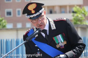 Il comandante provinciale colonnello Giuseppe Palma
