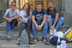 Viterbo - Gli studenti del liceo scientifico
