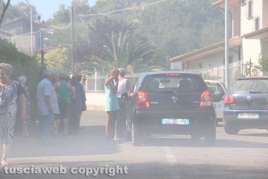 Viterbo - Vastissimo incendio a Sant'Angelo di Roccalvecce - Evacuato il paese