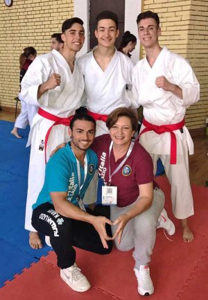 Sport - La squadra kata con i tecnici Troiano e Colaiacomo
