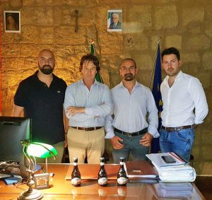Bagnoregio - Bigiotti con i produttori della Bireta
