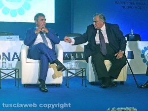 Lando Sileoni e lo storico economista Giulio Sapelli