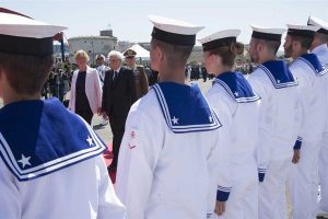 Il Presidente della Repubblica Sergio Mattarella a Civitavecchia