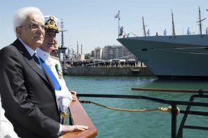 Il Presidente della Repubblica Sergio Mattarella a Civitavecchia