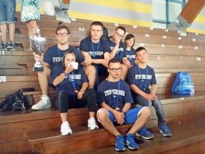 Gli atleti della polisportiva Hyperion asd onlus Latina