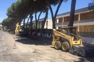 Montalto di Castro - I lavori lungo via Tre Cancelli
