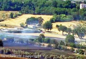 Orte - L'incendio nei pressi dell'A1