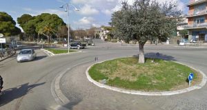 Tarquinia - La rotonda in fondo a via delle Croci