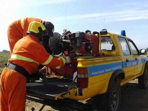 I volontari Aeopc al lavoro