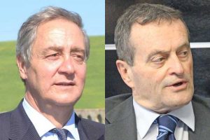 Tarquinia - A sinistra Pietro Mencarini, a destra Gianni Moscherini