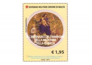Viterbo - Ordine di Malta - Il francobollo dedicato alla Madonna della Quercia