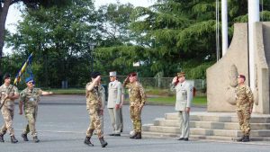 Caserma "Soccorso Saloni" - Visita delegazione francese