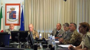 Caserma "Soccorso Saloni" - Visita delegazione francese