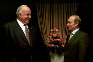 Vladimir Putin ed Helmut Kohl