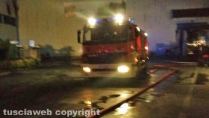 Viterbo - L'impianto di smaltimento rifiuti di Casale Bussi in fiamme